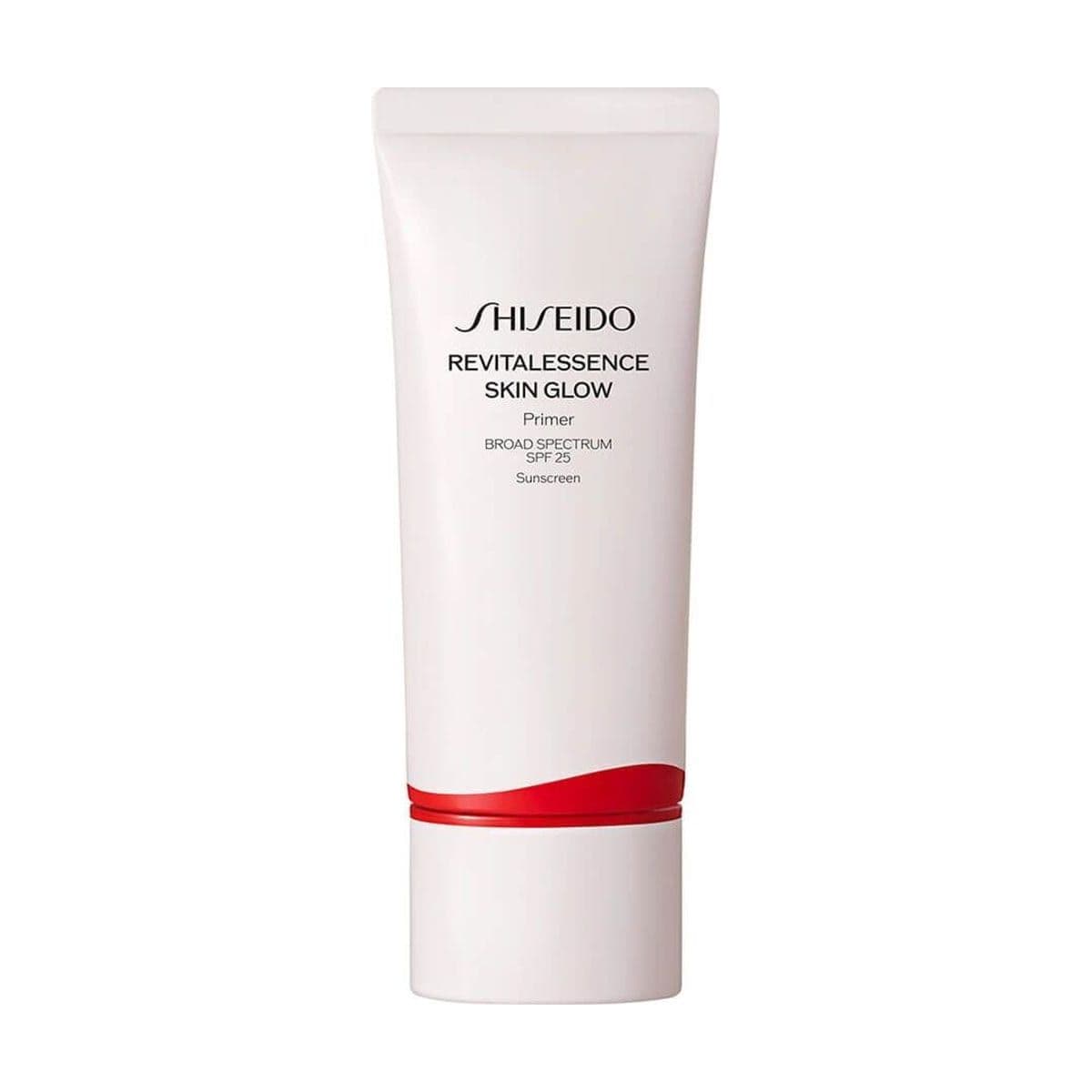 Embalagem de Primer Facial FPS 25 Shiseido Revitalessence Skin Glow