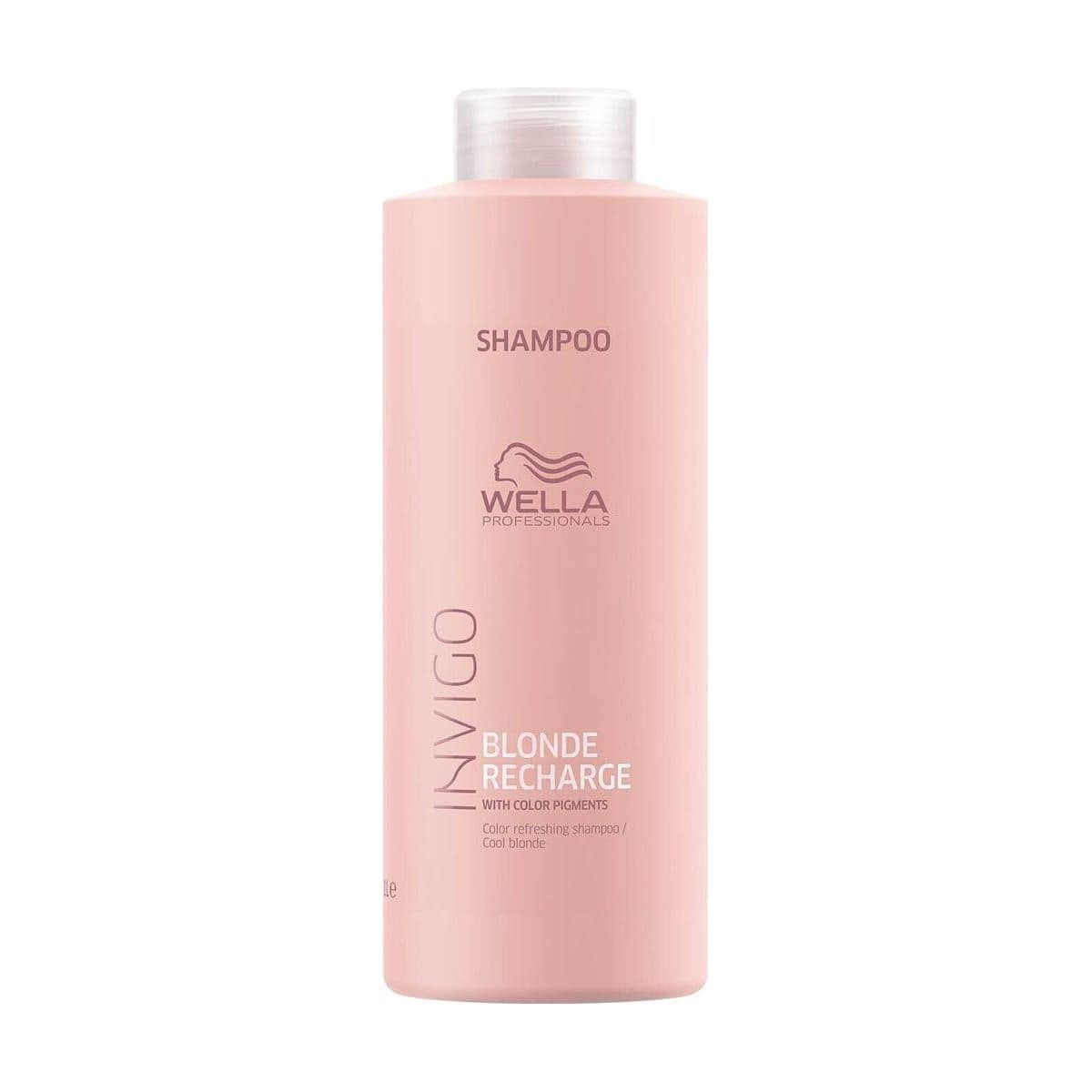 Embalagem de Shampoo Wella Cool Blonde Recharge Invigo