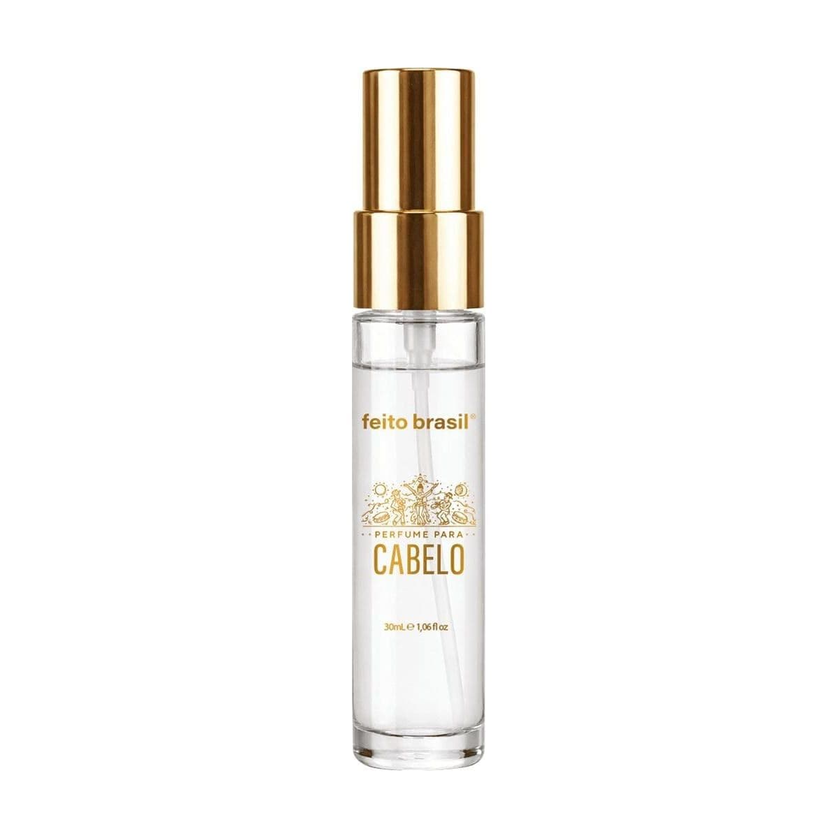 Embalagem de Perfume para Cabelos Feito Brasil Abre Alas