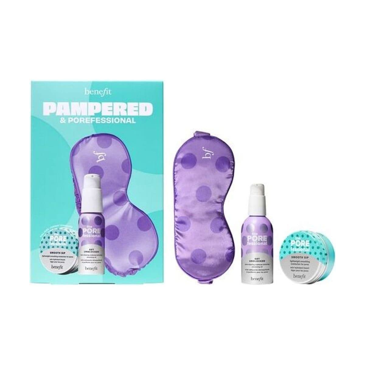 Embalagem de Kit Benefit Pampered & POREfessional