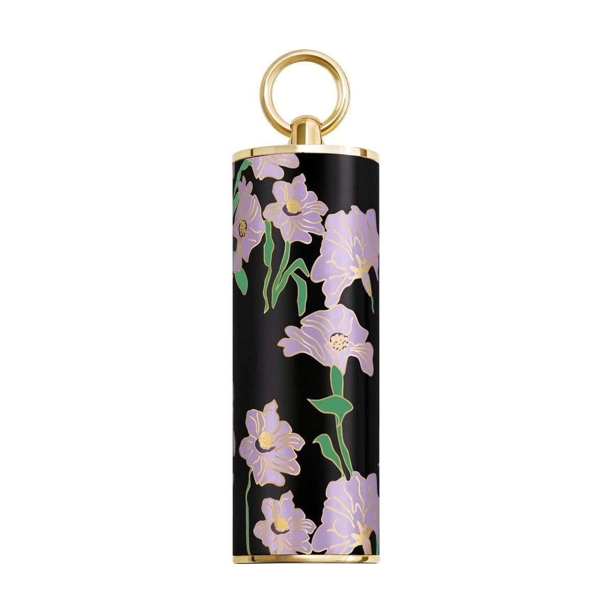 Embalagem de Case para Batom Carolina Herrera Lipstick Cap Print Purple Flower