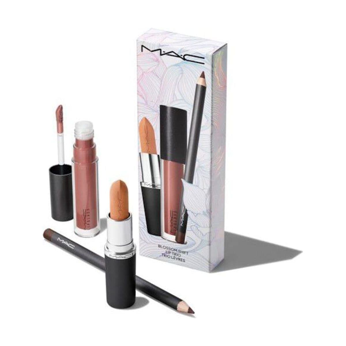 Embalagem de Kit Lip Trio Mac Blossom Shift Metamorphosis