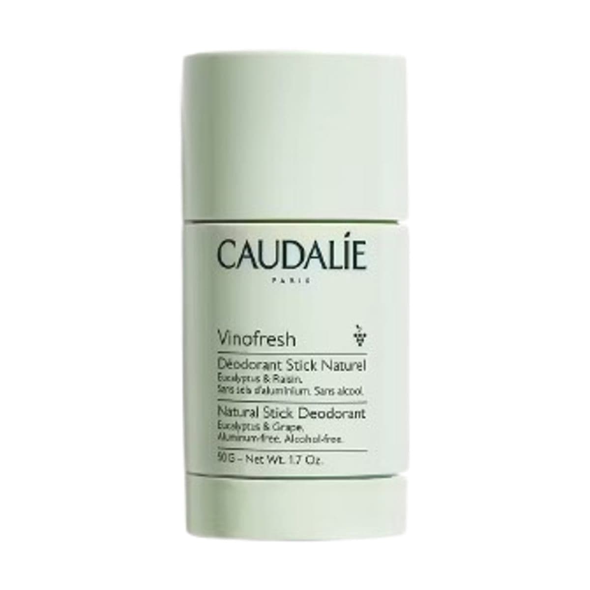 Embalagem de Desodorante Natural sem Alumínio Caudalie Vinofresh