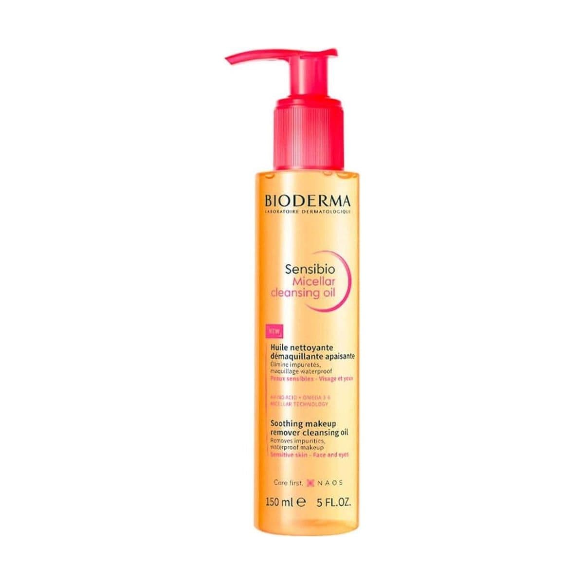Embalagem de Óleo Micelar Bioderma Demaquilante Sensibio