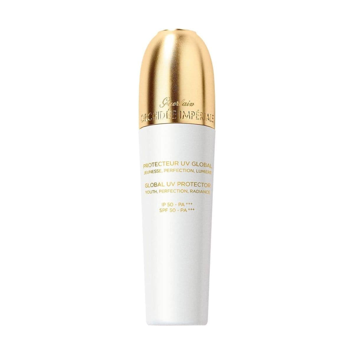 Embalagem de Fluido Protetor Guerlain Orchidée Impériale Uniformizador Proteção UV FPS 50-PA+++