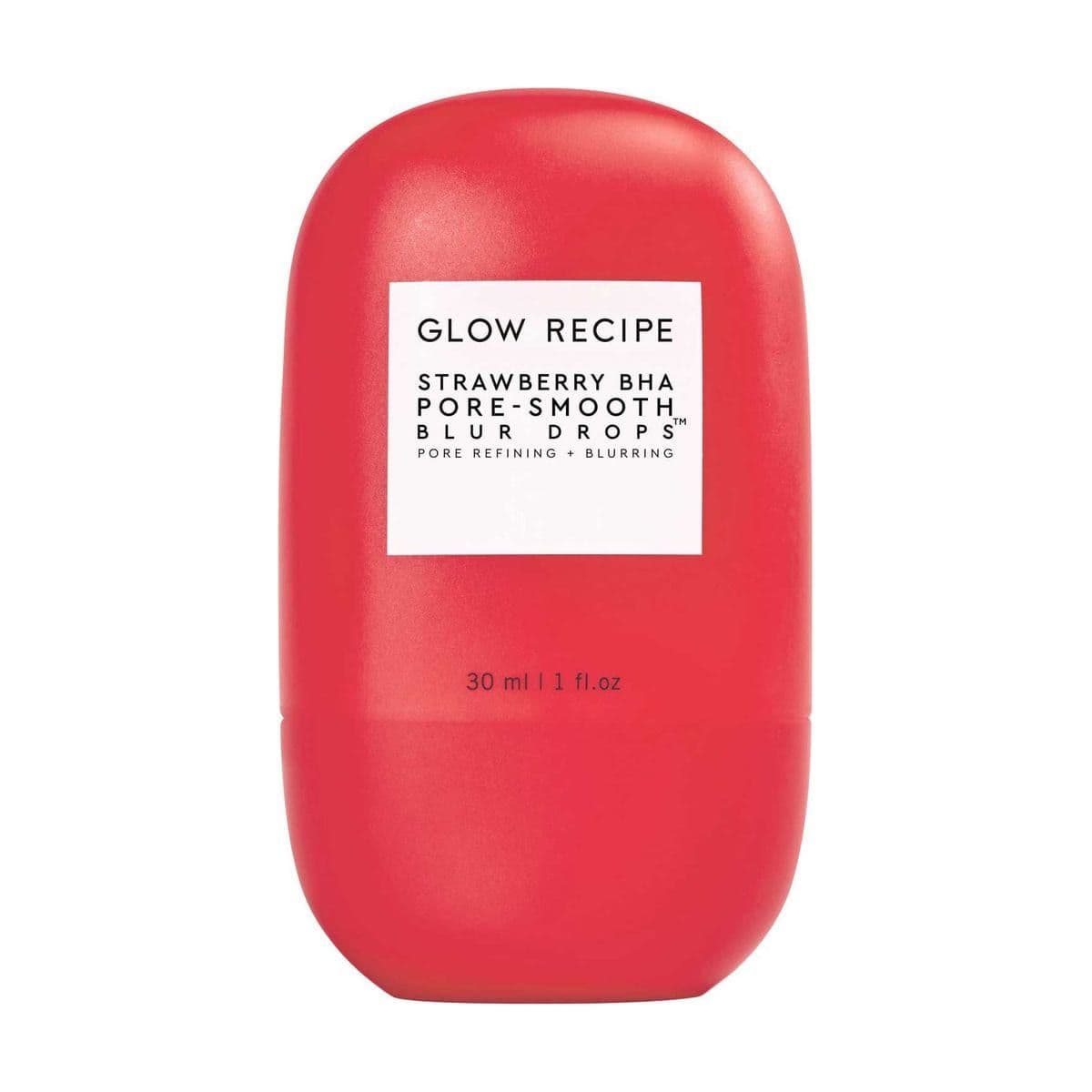 Embalagem de Sérum E Primer Glow Recipe Strawberry BHA Pore-Smooth