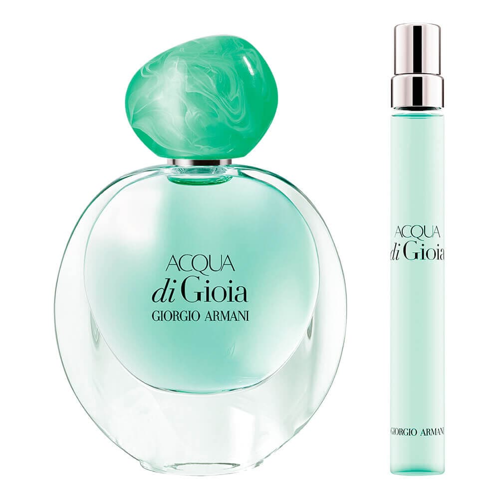 Embalagem de Kit Coffret Giorgio Armani Acqua di Gioia Eau de Parfum
