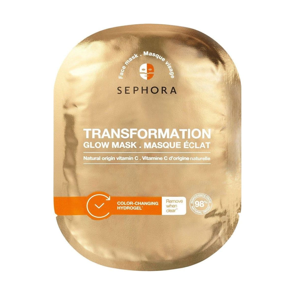 Embalagem de Máscara Facial Sephora Collection Glow Transformation Face Mask