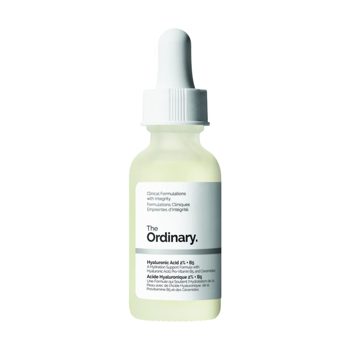 Embalagem de sérum facial hidratante the ordinary hyaluronic acid 2% + b5