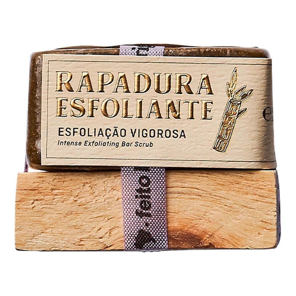 Embalagem de Esfoliante Corporal Feito Brasil Rapadura