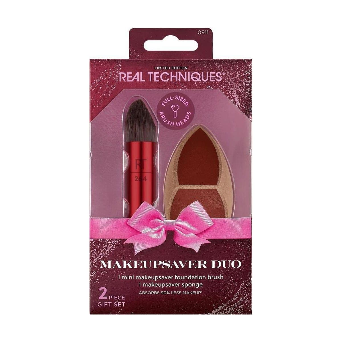 Embalagem de Kit de Pincel e Esponja Real Techniques Must-have