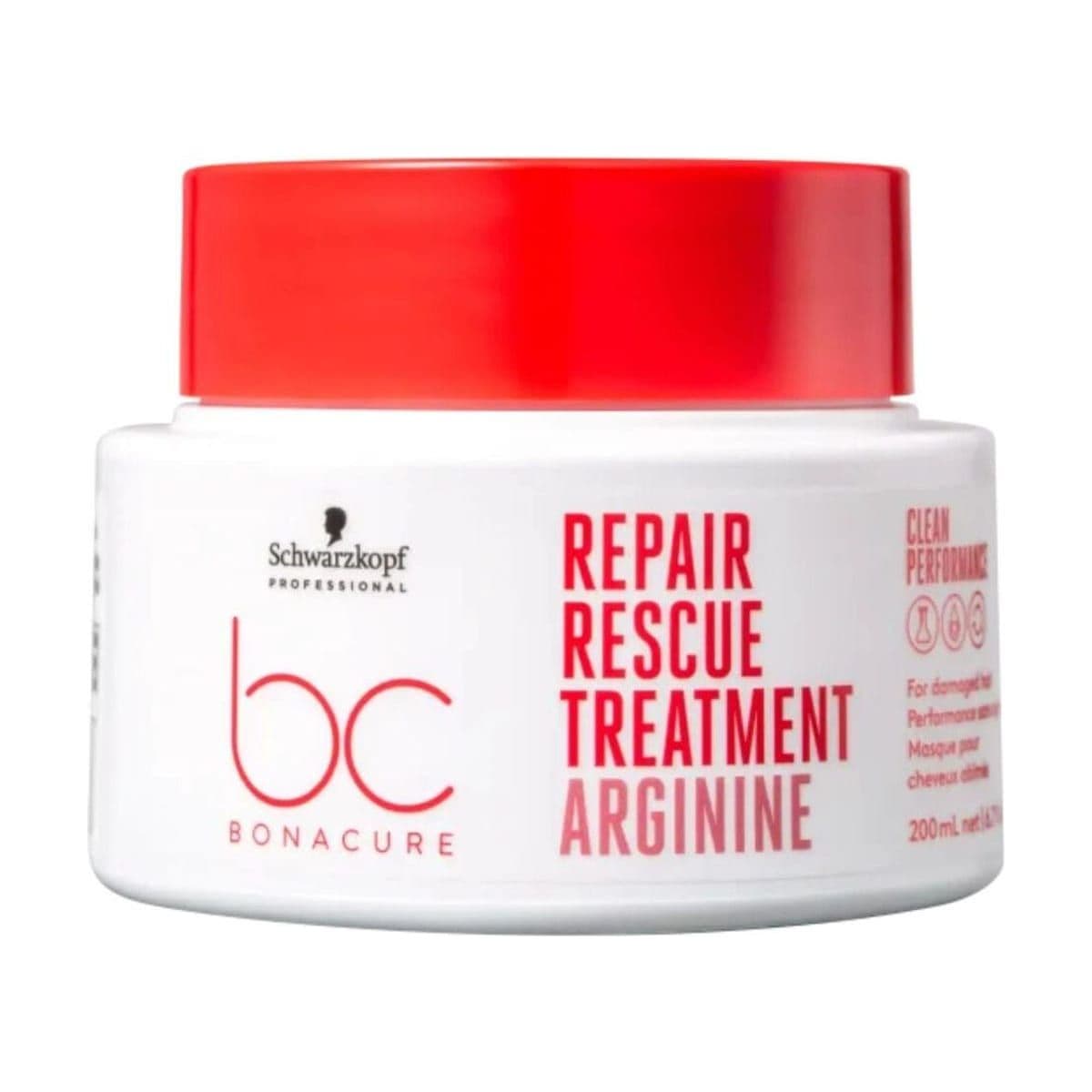 Embalagem de Máscara de Tratamento Schwarzkopf Bonacure Clean Performance Repair Rescue