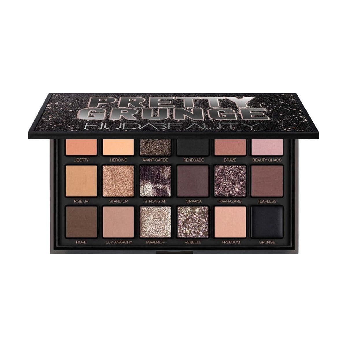 Embalagem de Paleta de Sombras Huda Beauty Pretty Grunge