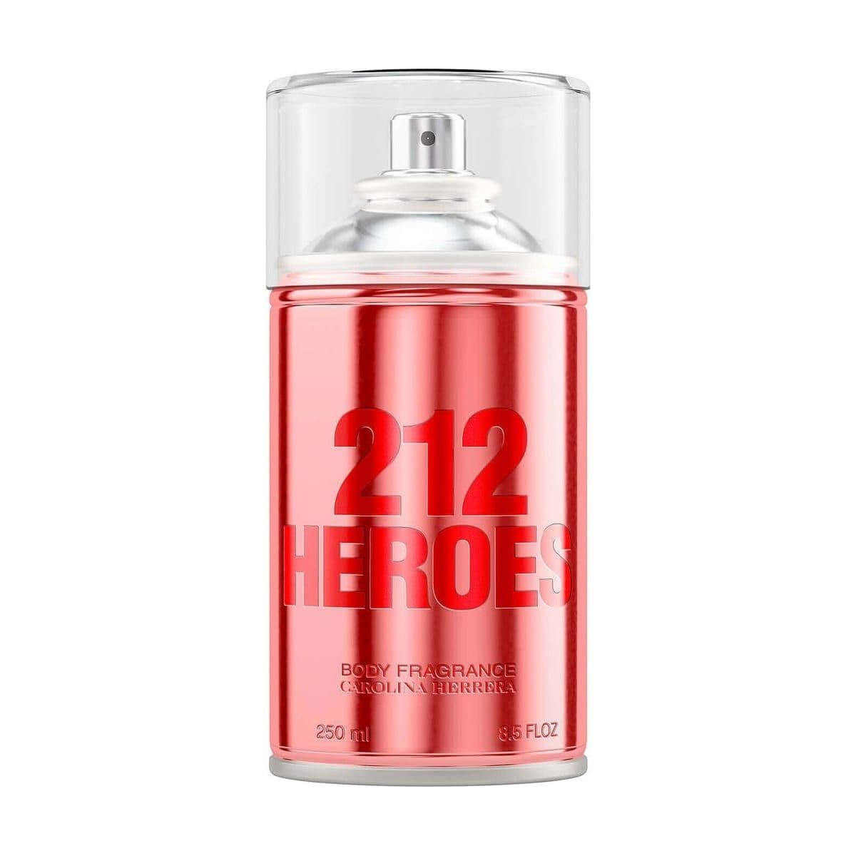 Embalagem de Body Spray Carolina Herrera 212 Heroes for Her Feminino