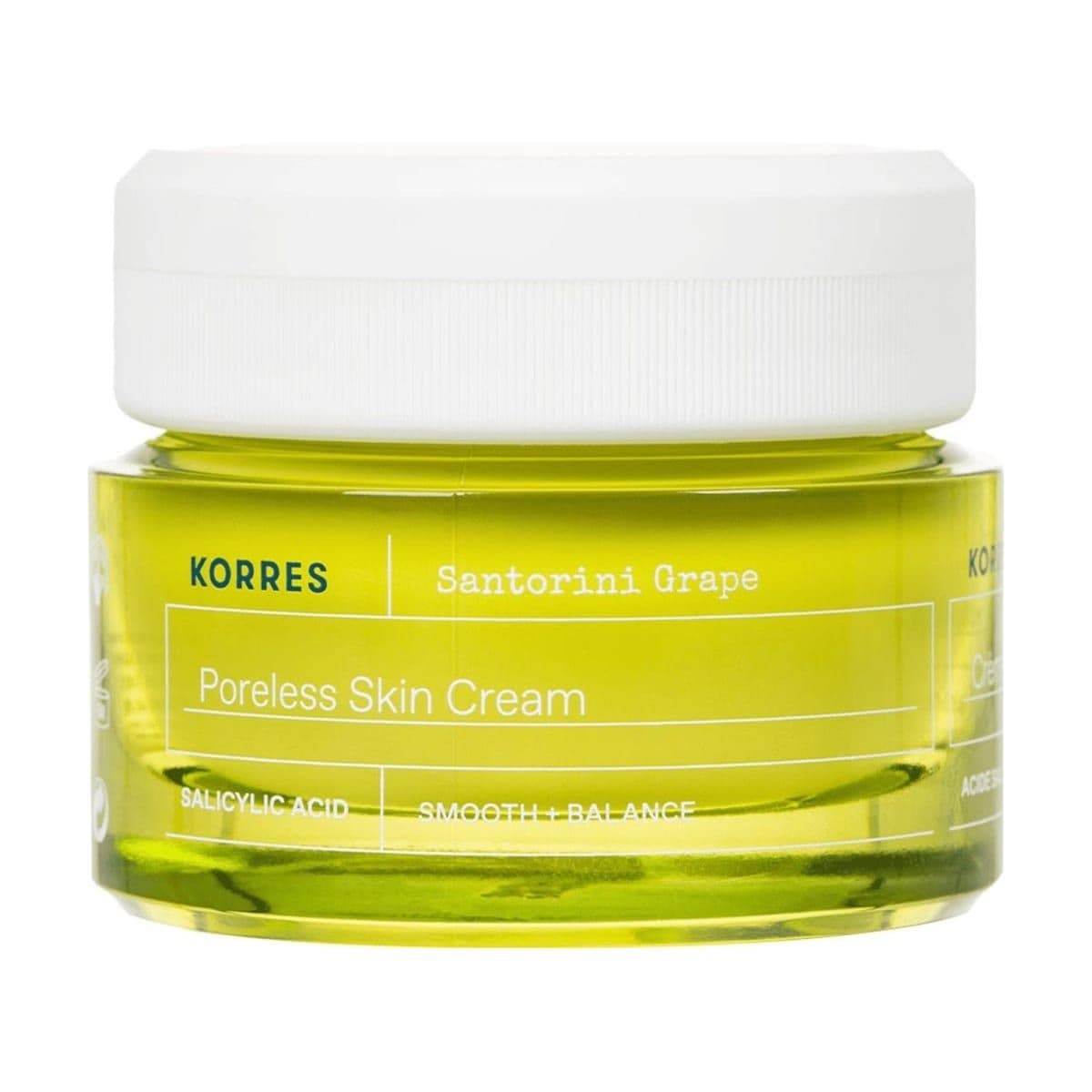 Embalagem de Creme Refinador de Poros Korres Santorini Grape