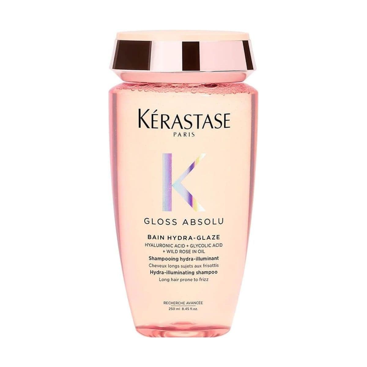 Embalagem de Shampoo Anti Frizz Kérastase Gloss Absolu Hydra Glaze