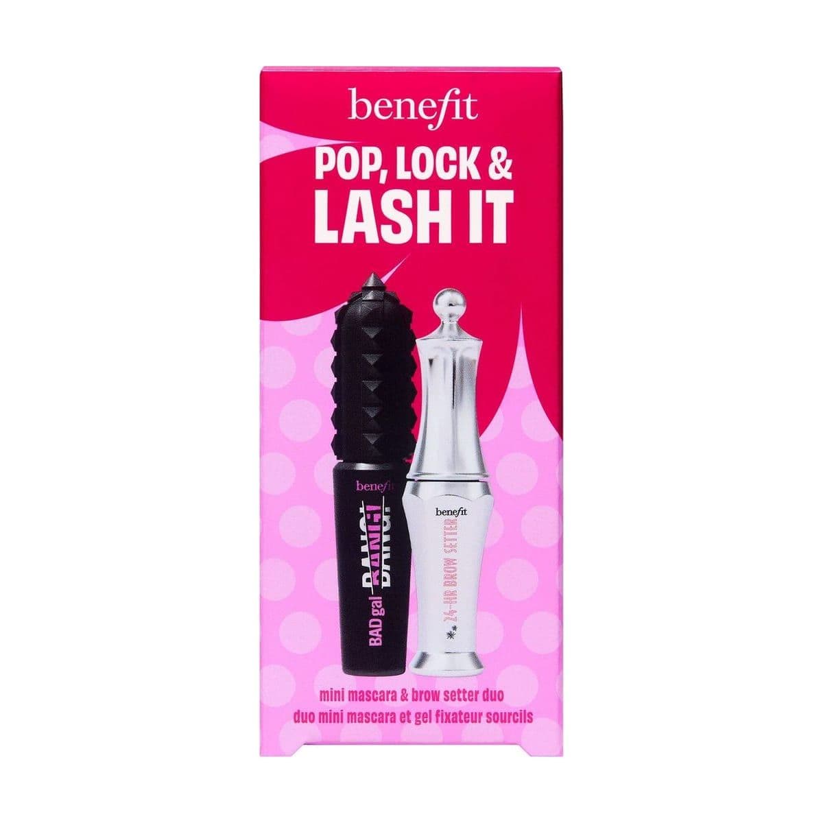 Embalagem de Kit Benefit Pop, Lock & Lash It