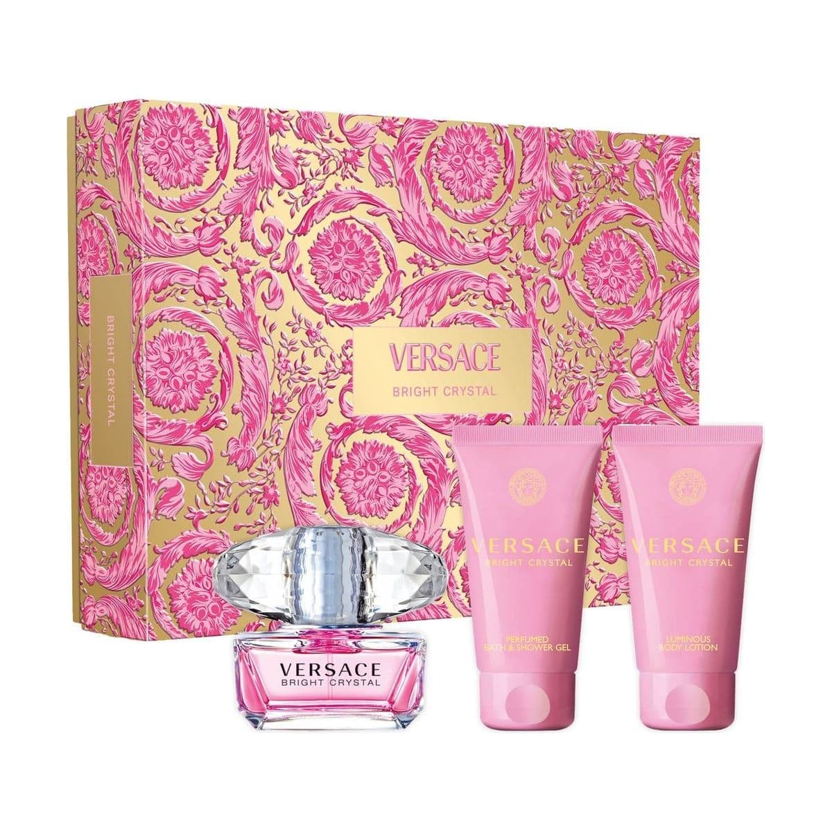 Embalagem de Kit Coffret Versace Bryght Crystal Feminino Eau de Toilette