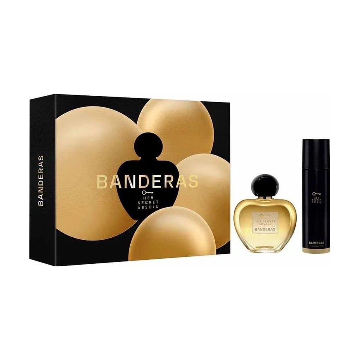 Embalagem de Kit Coffret Antonio Banderas Her Secret Absolu Feminino Eau de Parfum
