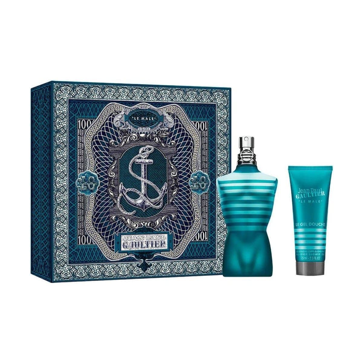 Embalagem de Kit Coffret Jean Paul Gaultier Le Male Masculino Eau de Toilette