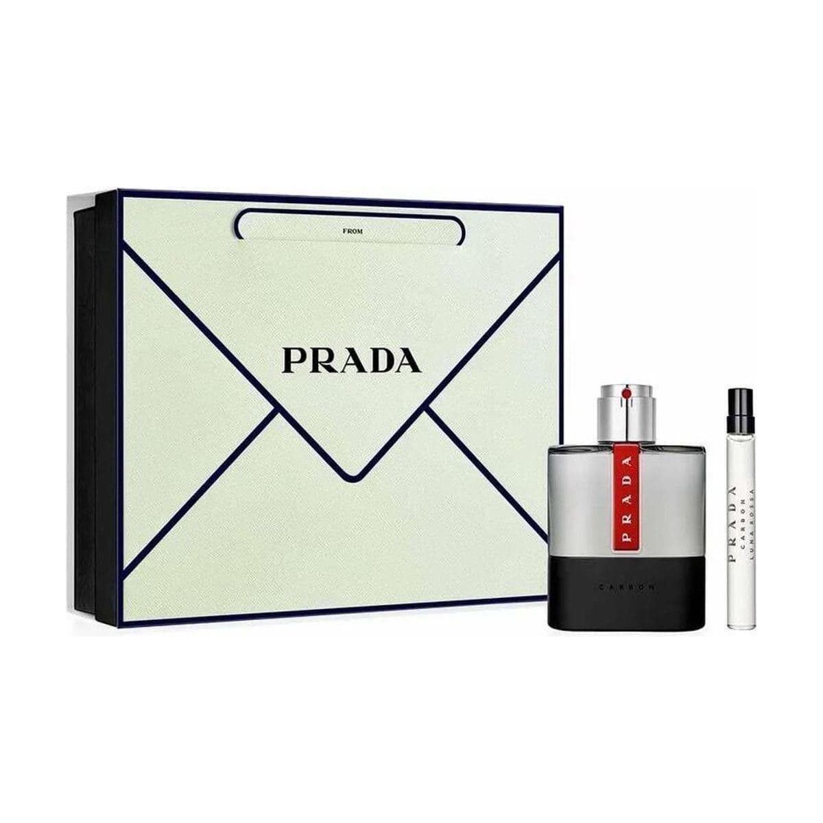 Embalagem de Kit Coffret Prada Luna Rossa Carbon Masculino Eau de Toilette