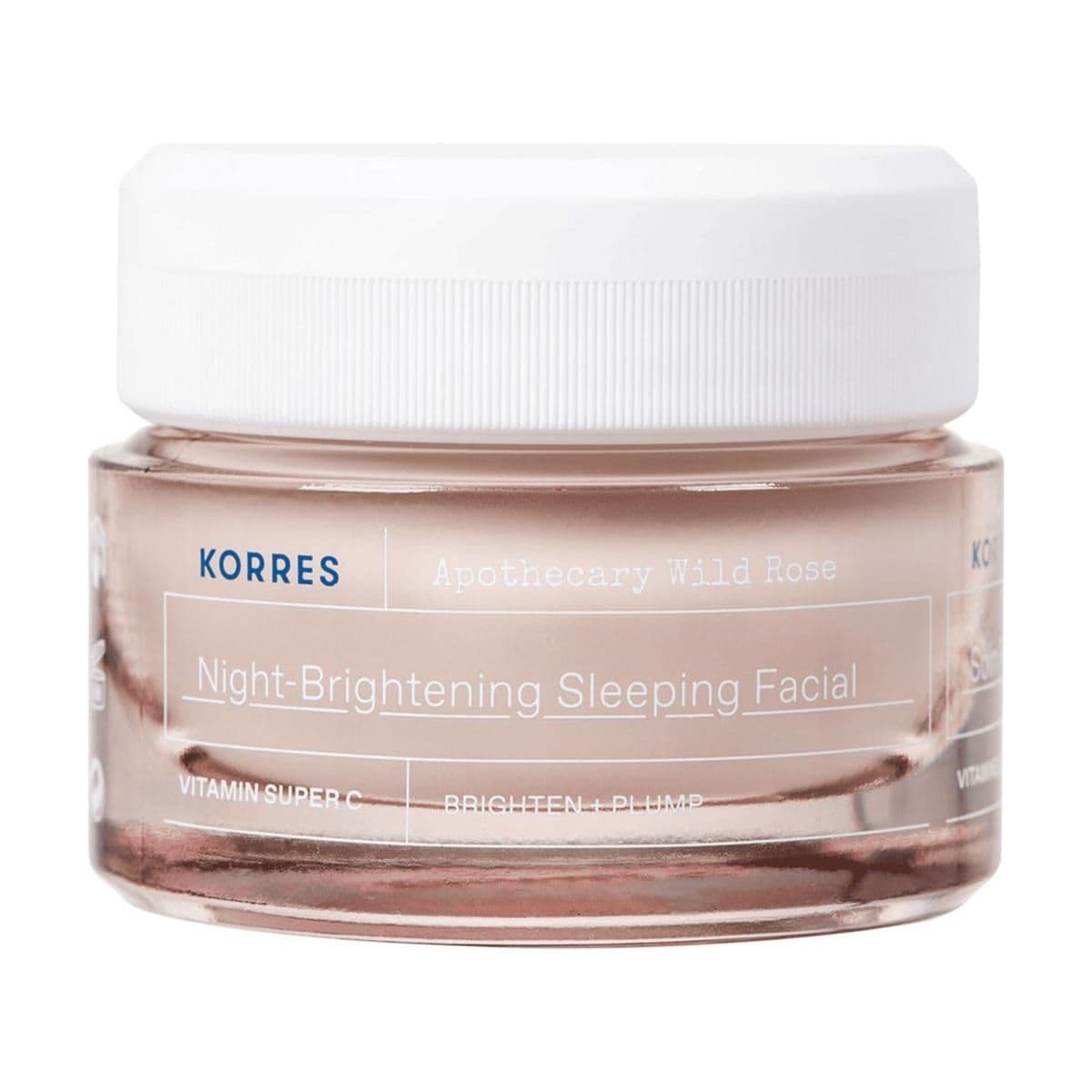 Embalagem de Creme Facial de Clareamento Korres Wild Rose