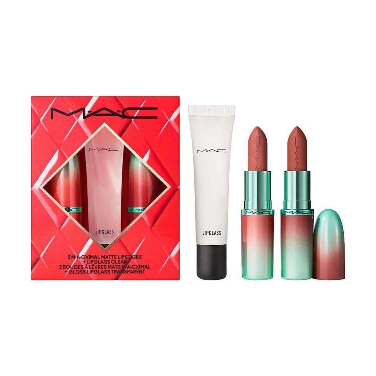 Embalagem de Kit Batom + Gloss Trio Mac To The Future