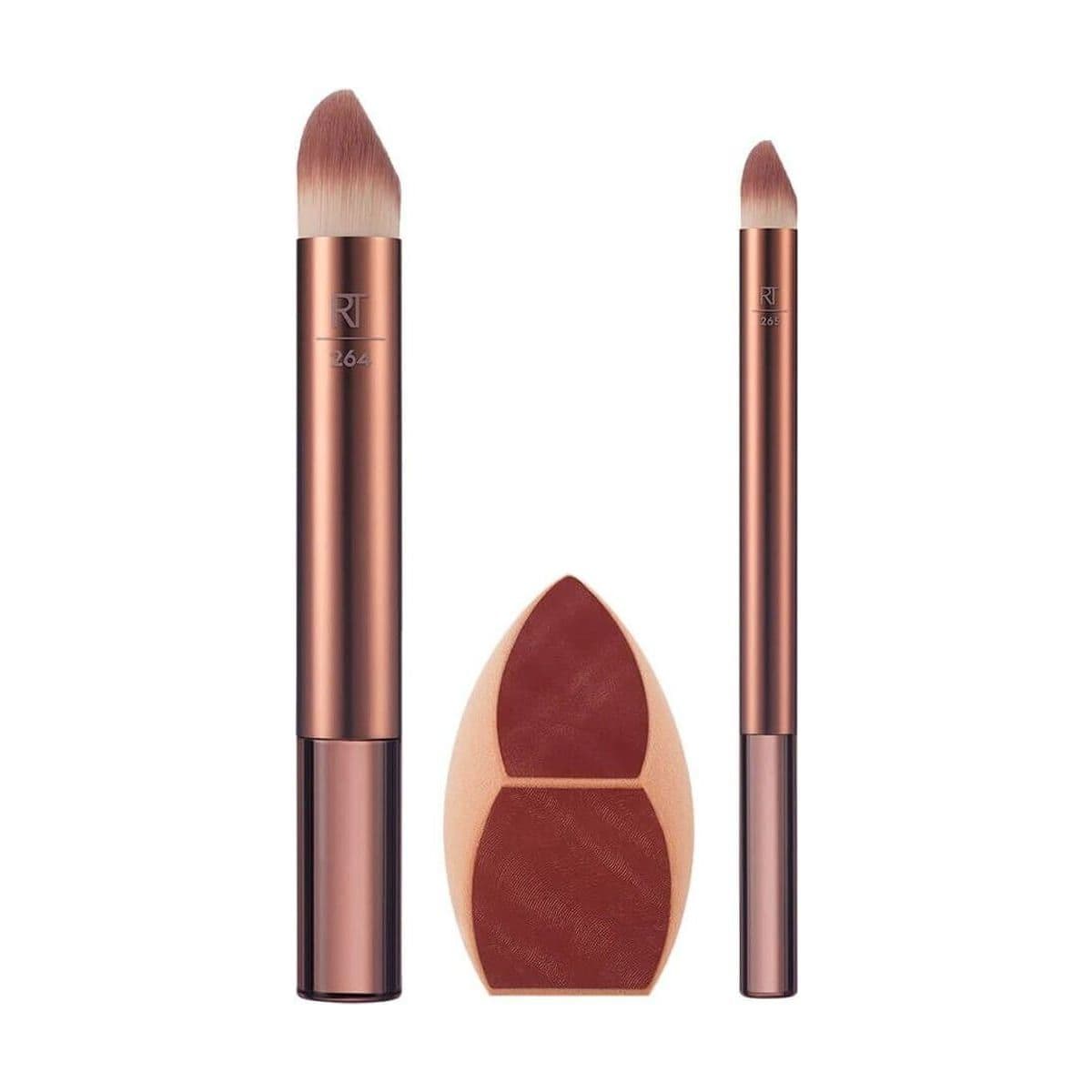 Embalagem de Kit esponja e pincel Real Techniques Makeup Saver Sponge + Brush Trisponge