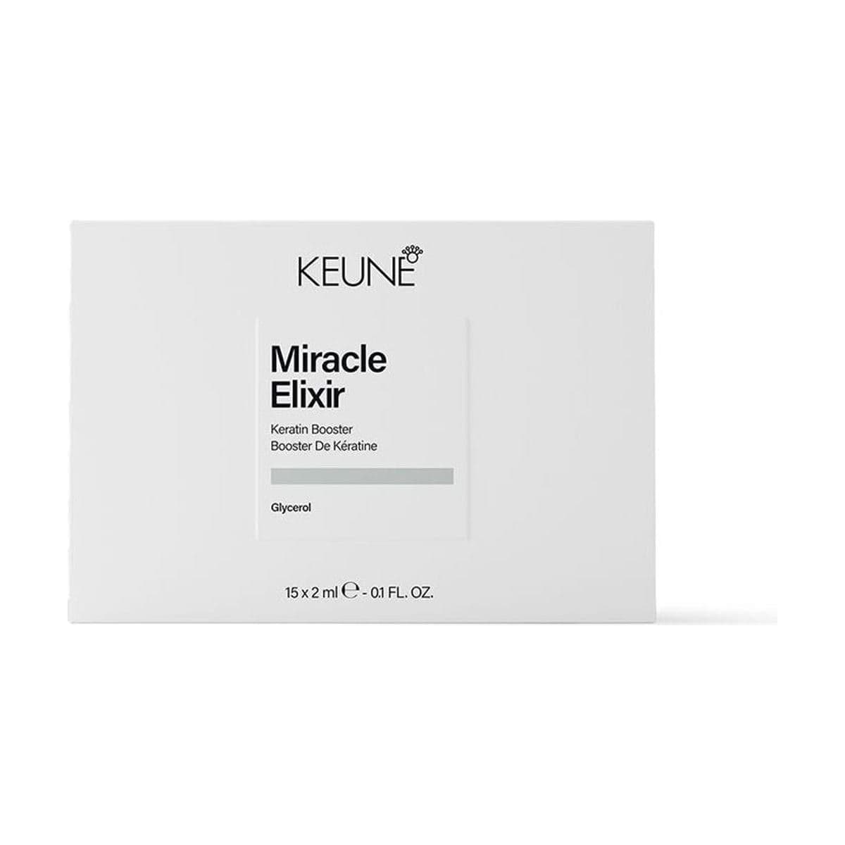 Embalagem de Ampola Reconstrutora Keune Care Miracle Elixir Keratin Booster
