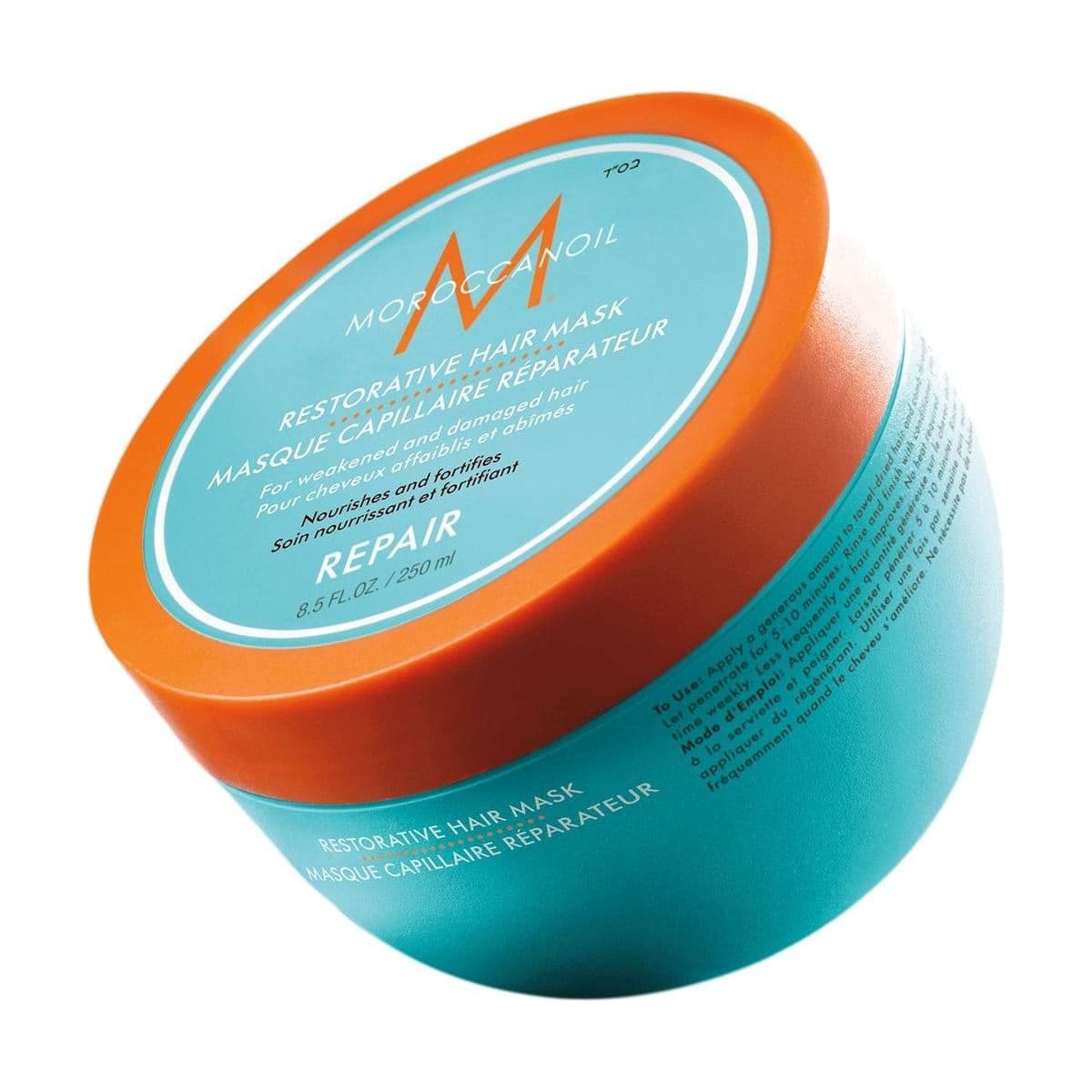 Embalagem de Máscara Reparadora Moroccanoil Restorative Hair
