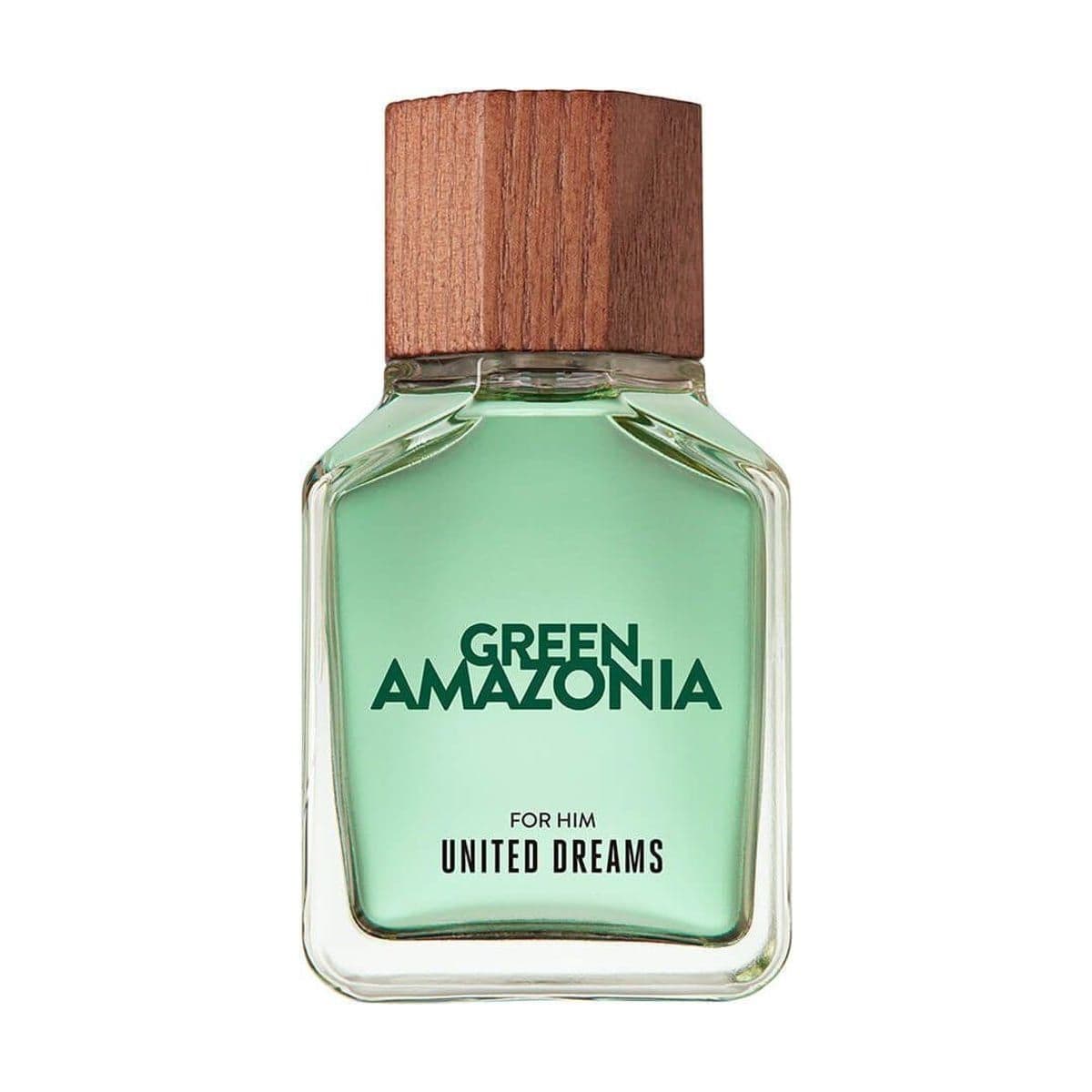 Embalagem de Perfume Benetton United Dreams Green Amazonia For Him Masculino Eau de Toilette