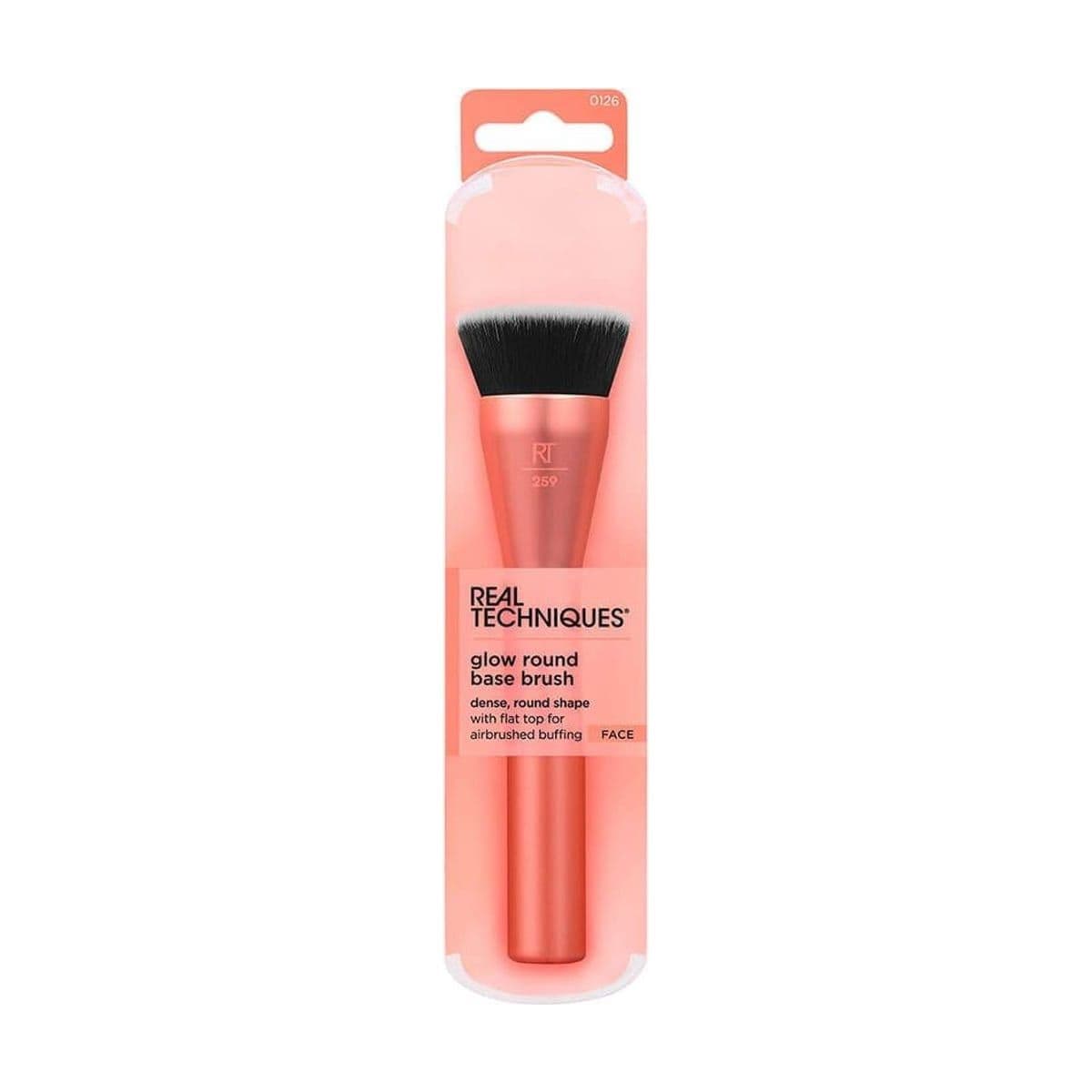 Embalagem de Pincel Redondo para Base Iluminadora Real Techniques