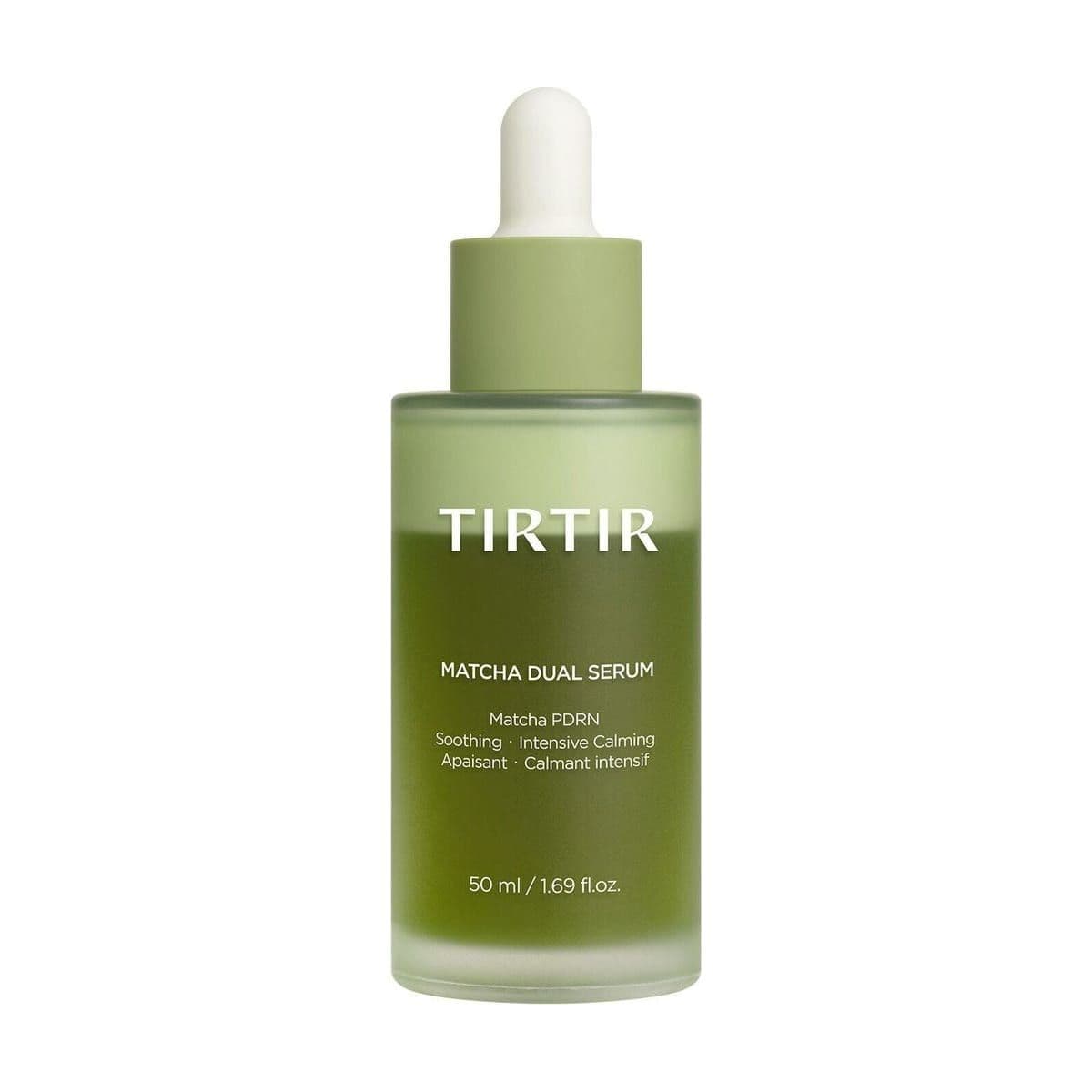Embalagem de Sérum Facial Calmante TIRTIR Matcha PDRN Dual