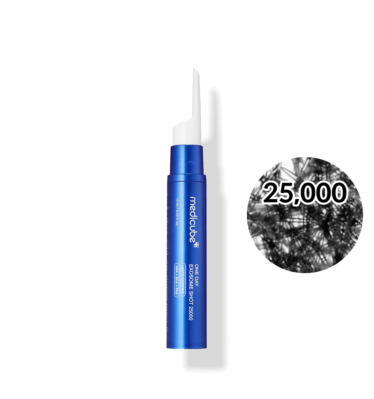 Embalagem de Medicube One Day Exosome Shot 25000 13ml