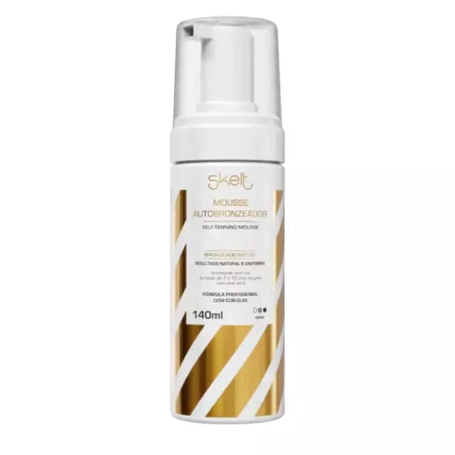 Embalagem de Mousse Autobronzeador Skelt – 140ml