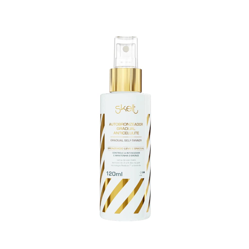 Embalagem de Autobronzeador Gradual Anticelulite Skelt 120ml