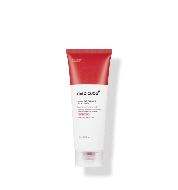 Embalagem de Medicube Red Clear Capsule Body Lotion 230ml