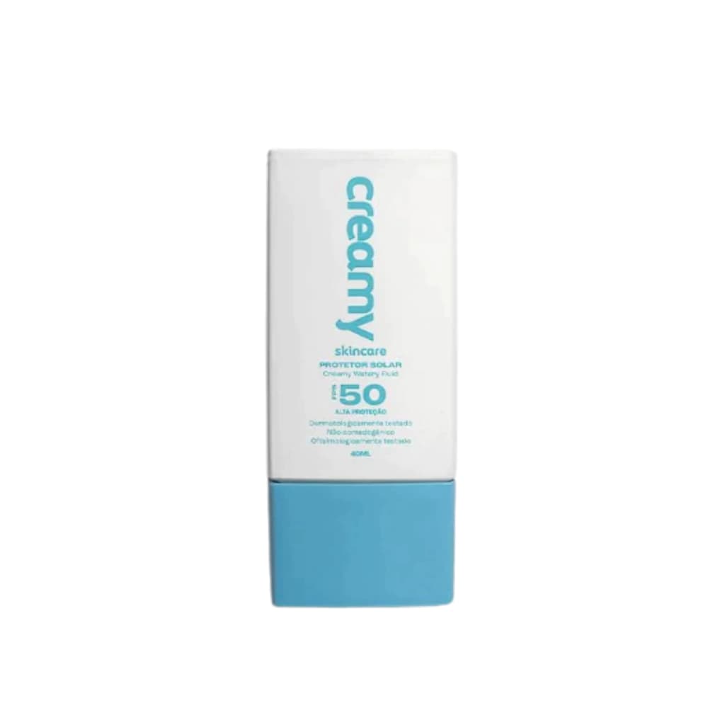 Embalagem de Creamy Protetor Solar Watery Fluid FPS 50