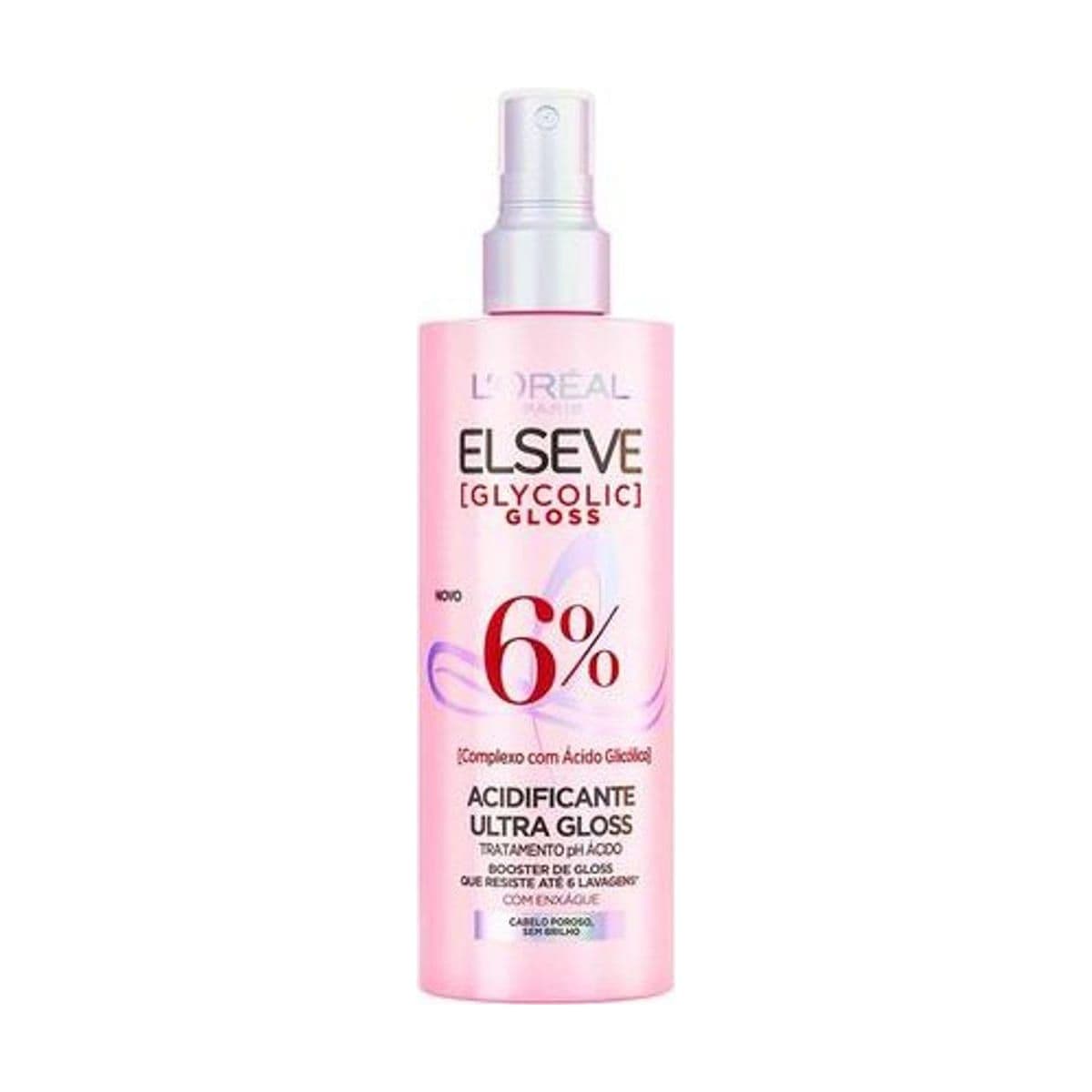 Embalagem de Tratamento Acidificante Ultra Gloss Elseve Glycolic Gloss