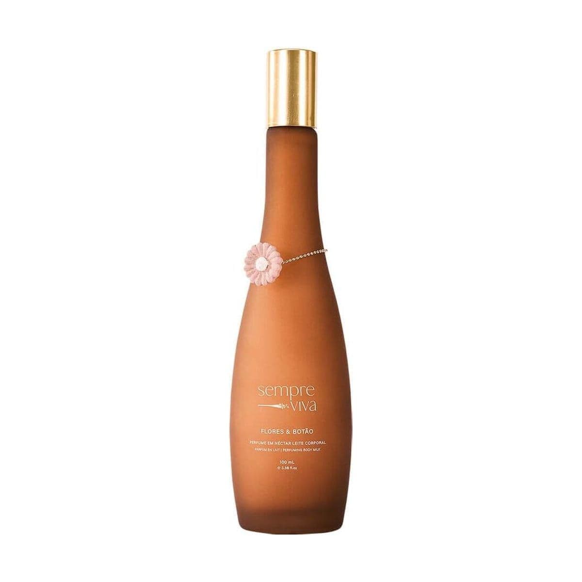 Embalagem de Perfume em Néctar Feito Brasil Sempre Viva Loção Corporal